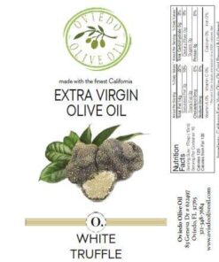 white truffle olive oil, truffle oil, infused olive oil, oviedo olive oil