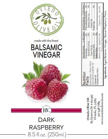 raspberry balsamic vinegar, dark raspberry balsamic vinegar, oviedo olive oil vinegar