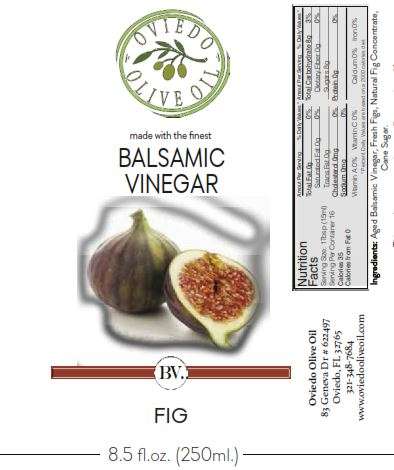 fig balsamic vinegar, infused balsamic vinegar, oviedo olive oil vinegar