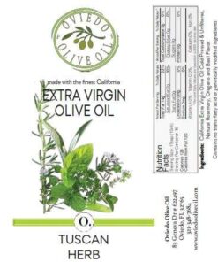 tuscan herb olive oil, oviedo olive oil, flavored olive oils