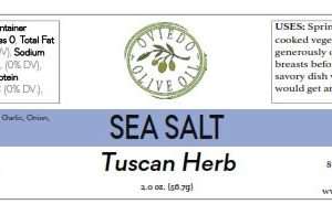 tuscan herb sea salt, Oviedo Olive Oil sea salts