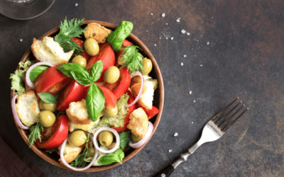 panzanella salad, panzanella, arbequina olive oil, oviedo olive oil