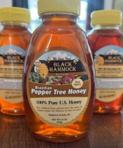 brazilian pepper tree honey, black hammock honey, fresh from florida, florida honey