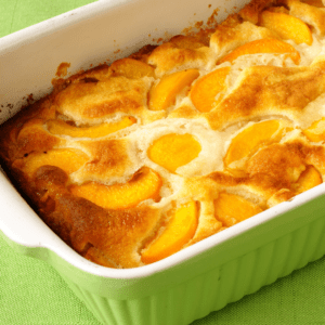 peach cobbler, fruit cobbler, balsamic vinegar roasted cobbler