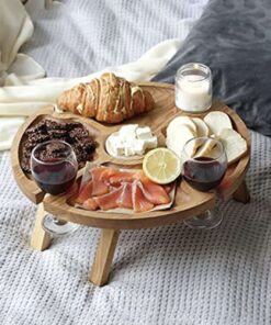 Alternative view of Mini Folding Picnic Charcuterie Table