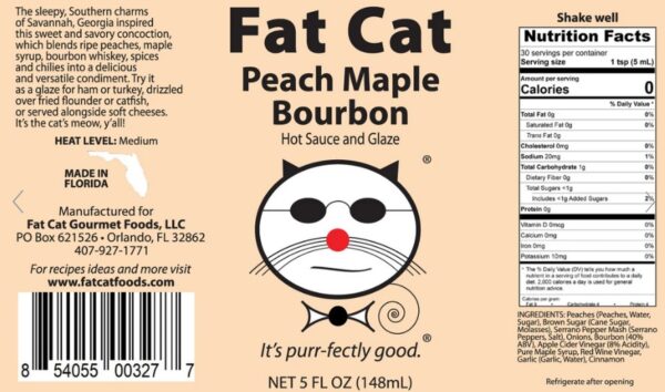fat cat peach maple nutrition