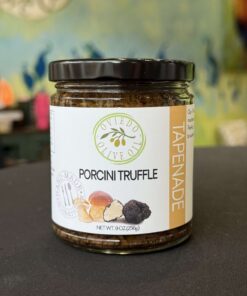 Porcini truffle tapenade, truffle tapenade, mushroom tapenade, tapenade, caviar of the olive world
