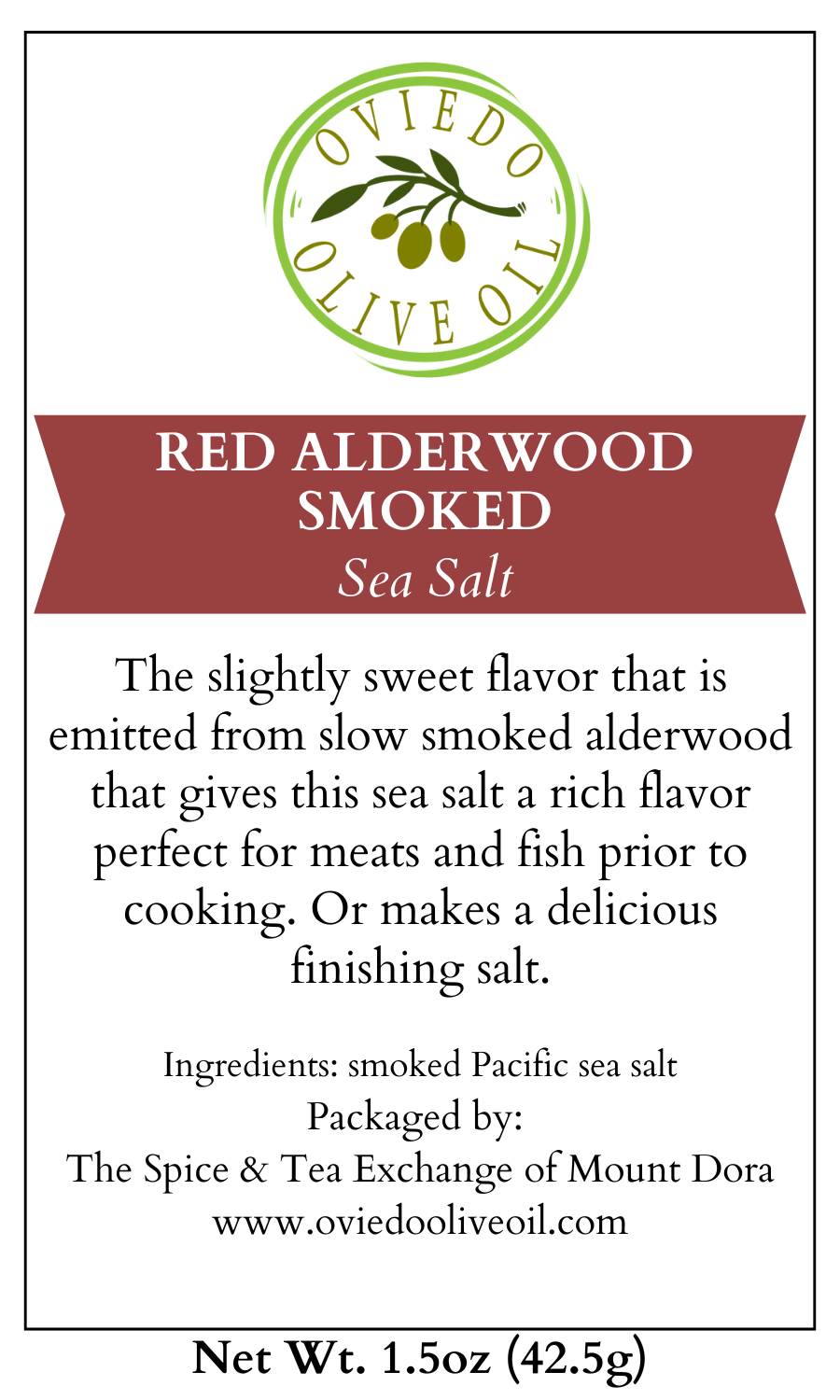 Red Alderwood Smoked Sea Salt