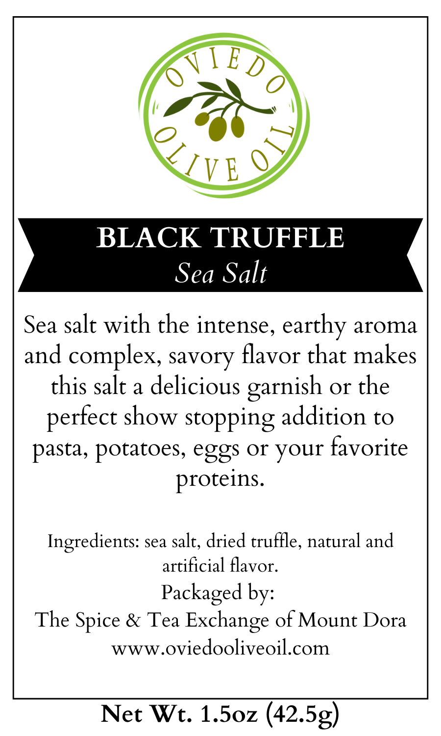 Black Truffle Sea Salt