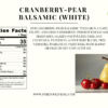 cranberry-pear white balsamic vinegar